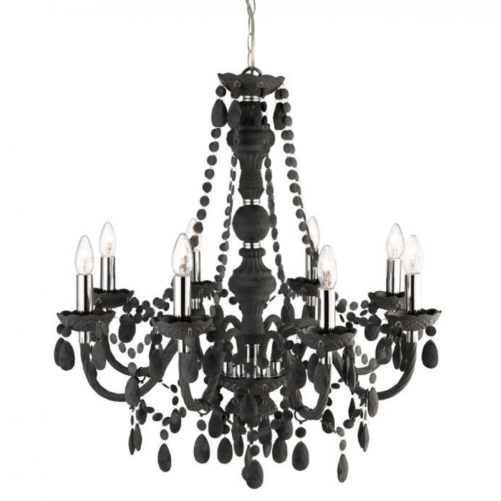 cierny luster mestiansky honosny zamok barokovy kristal lampa sala obyvacka kuchyna stol jedalensky sklo.jpg